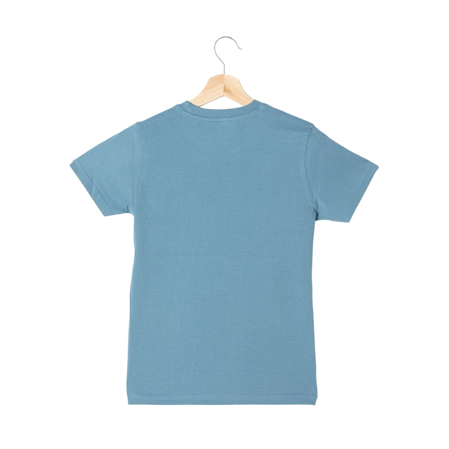 Solid Boys Cotton T-Shirt (Blue)