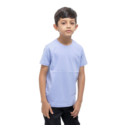 Solid Boys Cotton -T-Shirt (Purple)