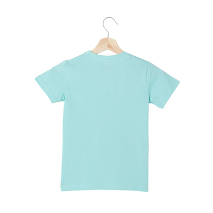 Toothbrush Print Boys Cotton T-Shirt (Blue)